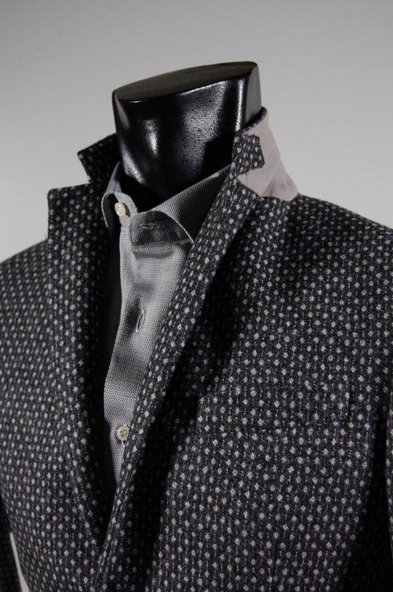 John Barritt Giacca slim fit john barritt grigia lana cashmere Online