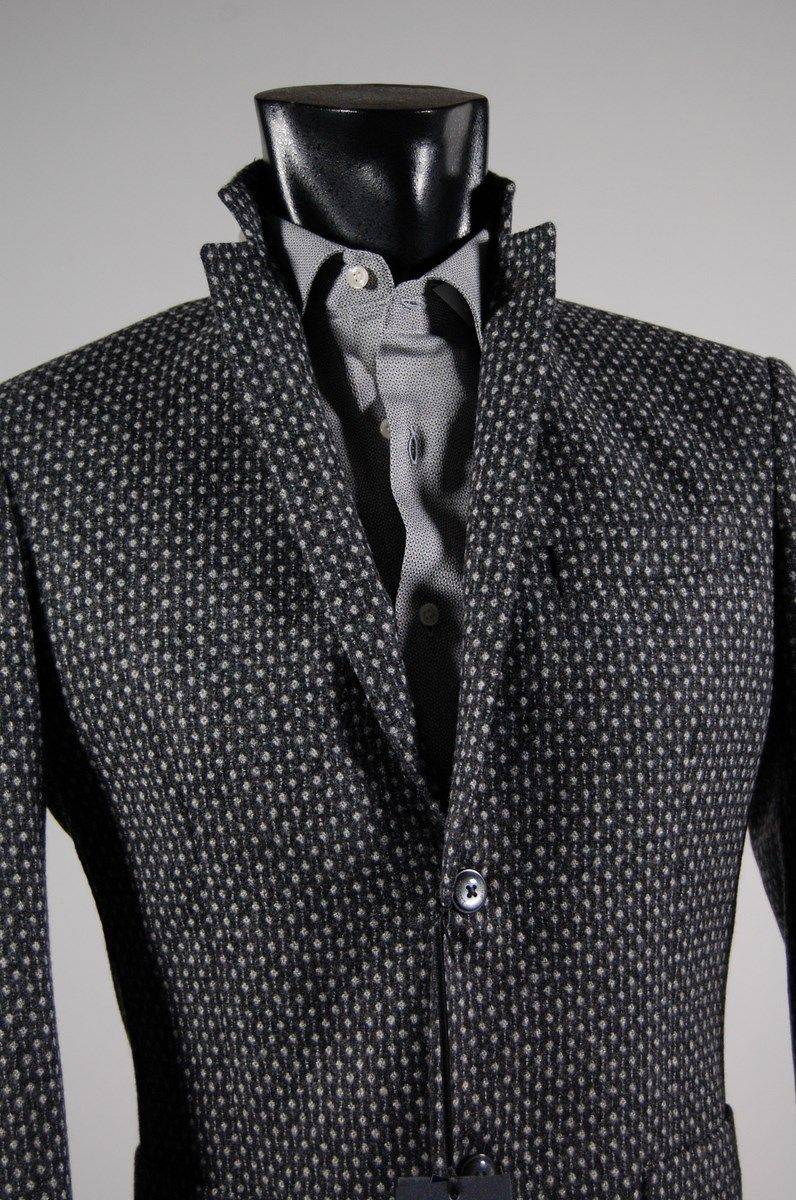 John Barritt Giacca slim fit john barritt grigia lana cashmere Online