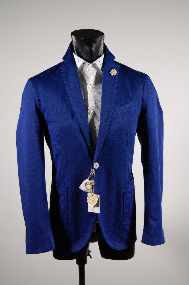 Fradi Giacca slim fit fradi in cotone stampato stretch sfoderata In Vendita