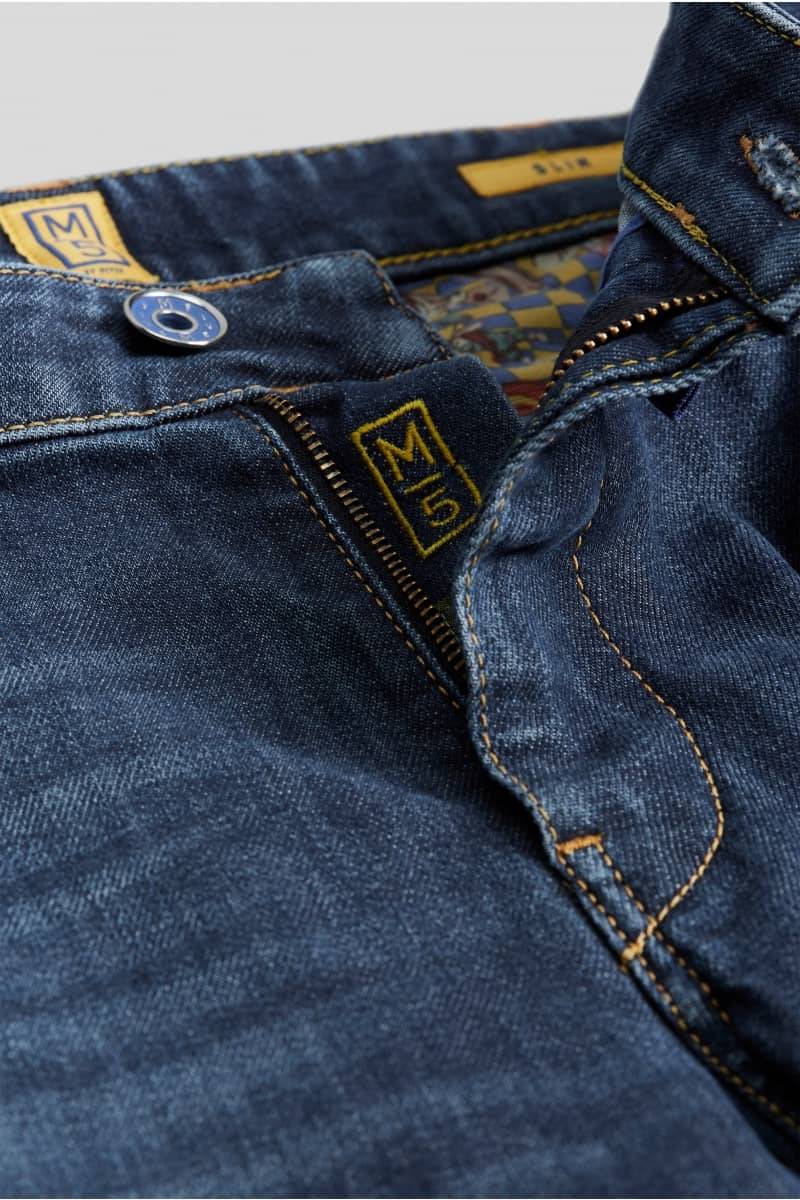 Meyer Jeans slim fit denim blu scuro vintage m5 by meyer Saldi Di Fabbrica
