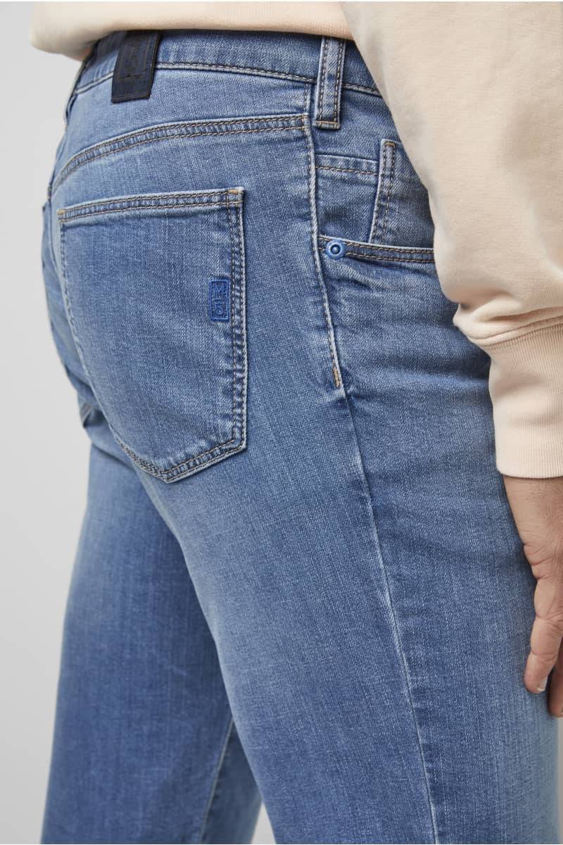 Meyer Jeans slim fit denim chiaro stone washed m5 by meyer Vendite Flash