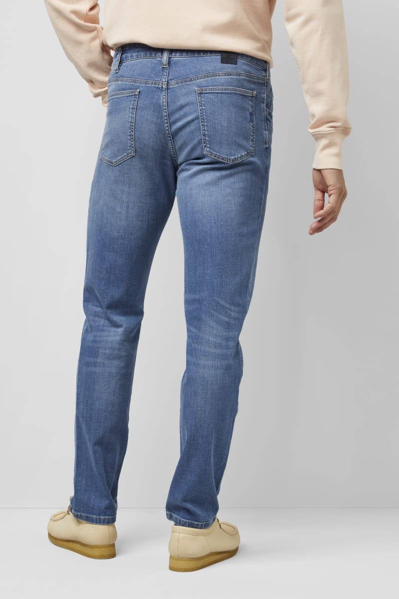 Meyer Jeans slim fit denim chiaro stone washed m5 by meyer Vendite Flash
