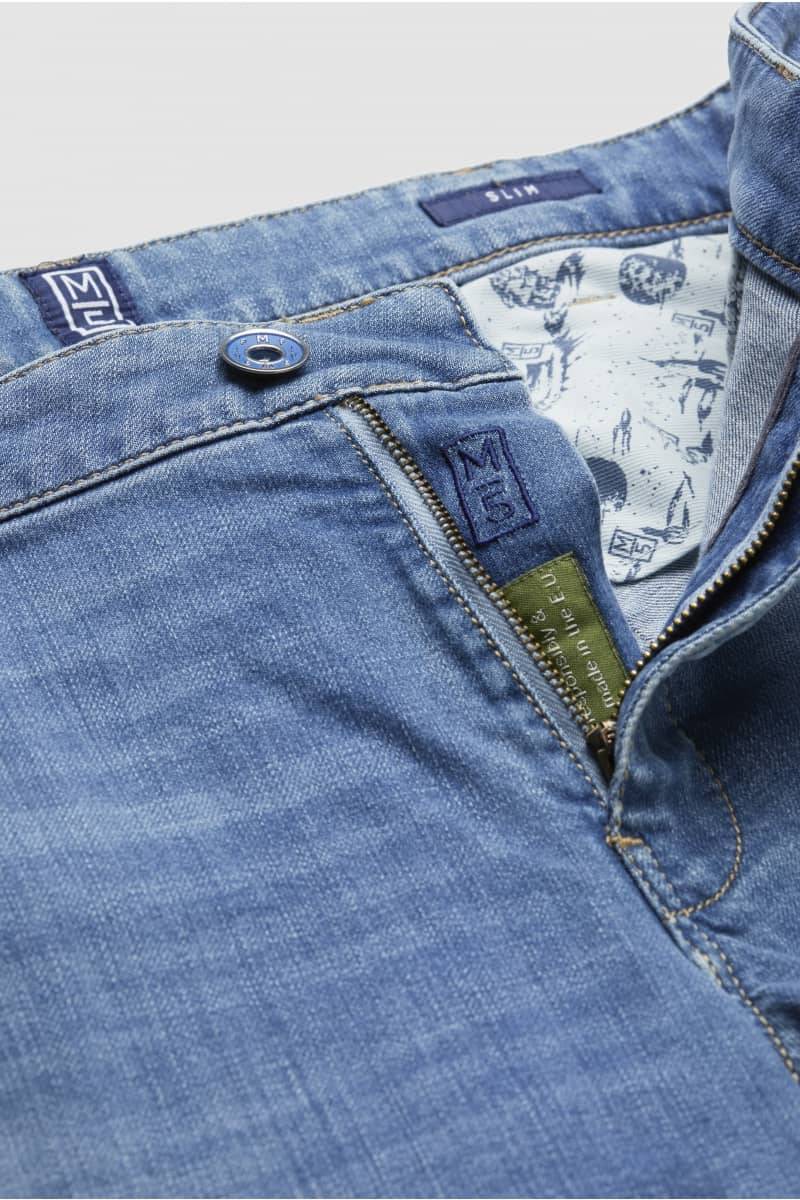 Meyer Jeans slim fit denim chiaro stone washed m5 by meyer Vendite Flash