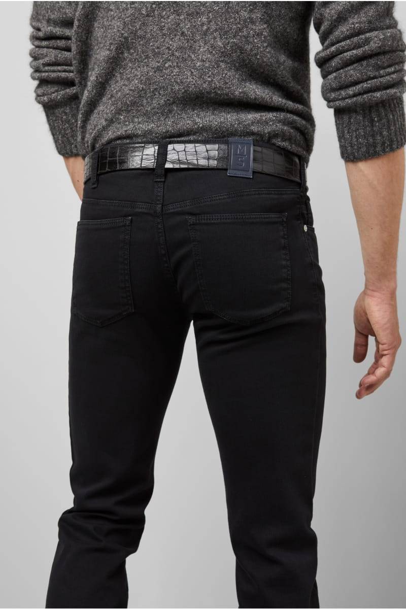 Meyer Jeans slim fit nero denim stretch bio m5 by meyer Italy