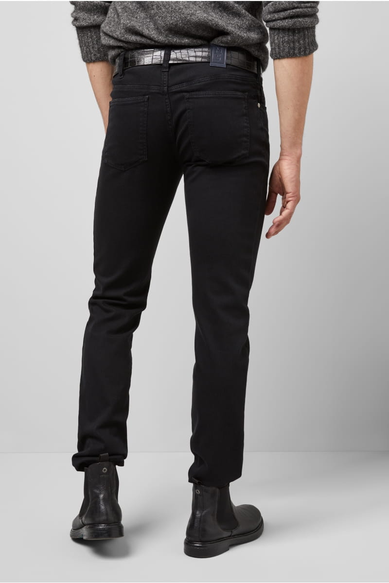 Meyer Jeans slim fit nero denim stretch bio m5 by meyer Italy