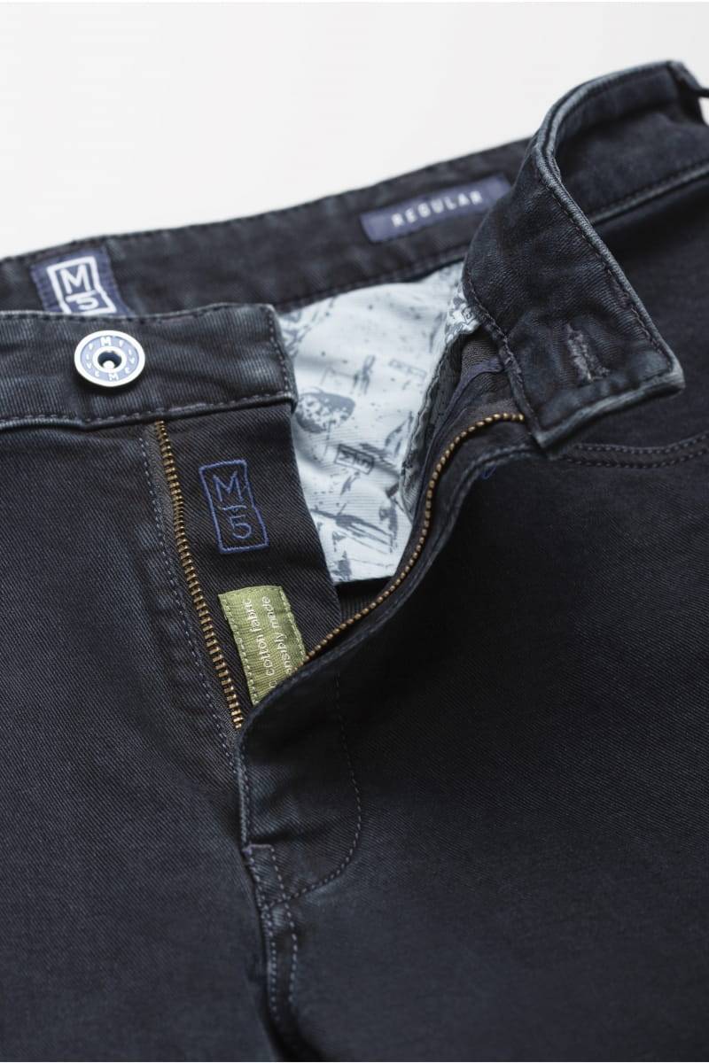 Meyer Jeans regular fit blu scuro stretch bio m5 by meyer Consegna Veloce