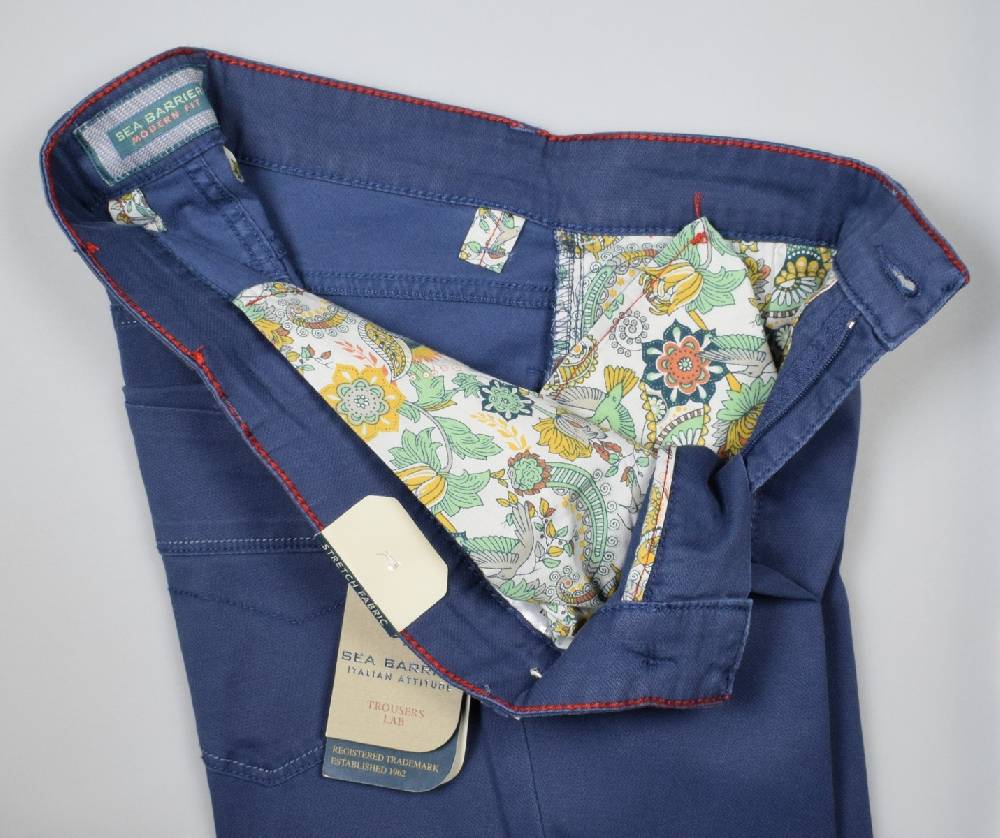 Sea Barrier Jeans cinque tasche blu in cotone stretch modern fit Vendita