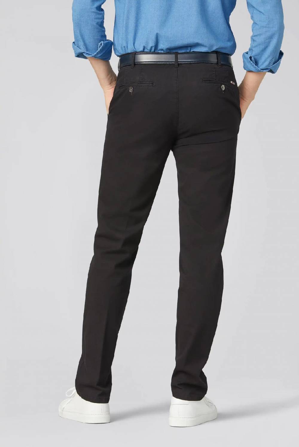 Meyer Pantalone nero meyer cotone bio stretch modern fit Acquista Ora