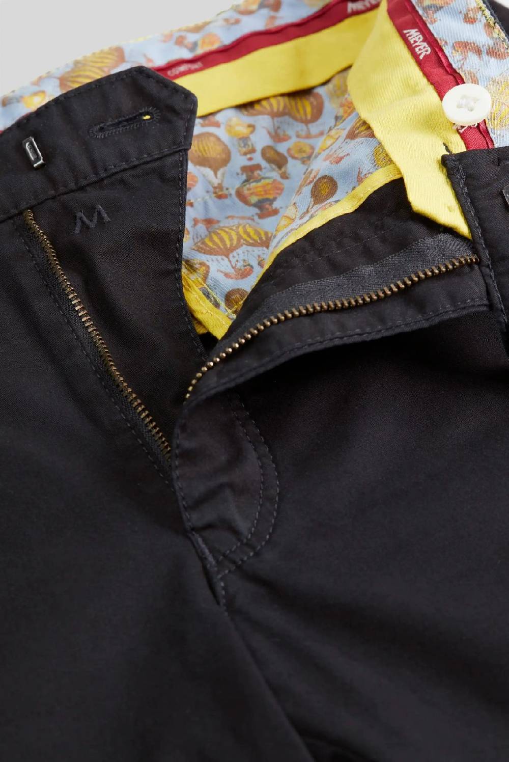 Meyer Pantalone nero meyer cotone bio stretch modern fit Acquista Ora