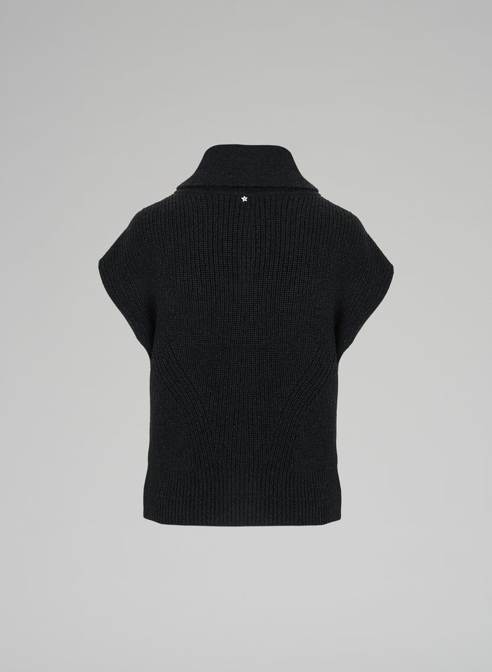 Lorena Antoniazzi GILET IN MAGLIA Sconto