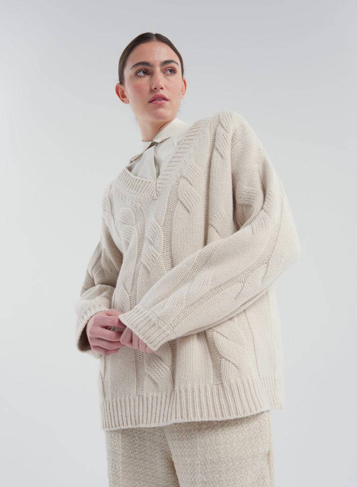Lorena Antoniazzi MAGLIA IN LANA, CASHMERE E SETA Italia