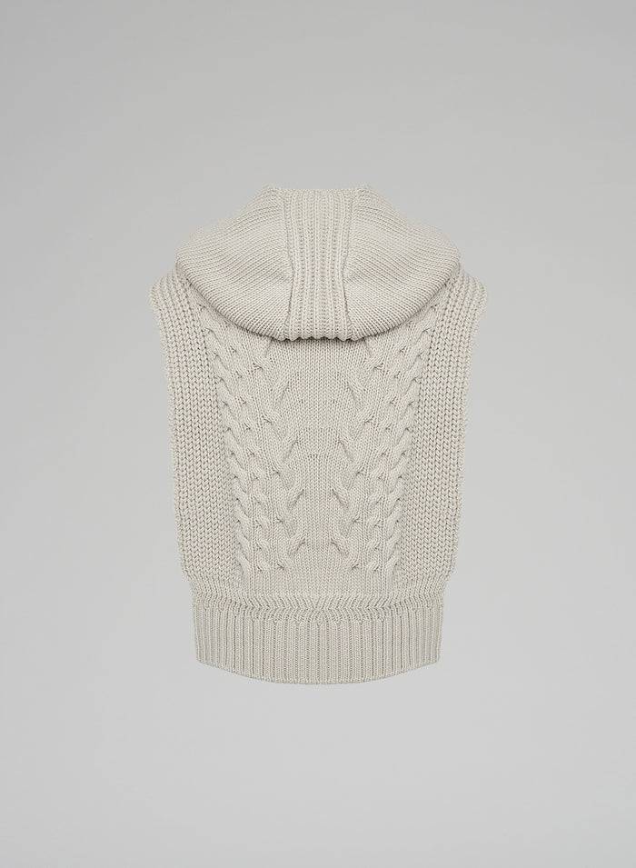 Lorena Antoniazzi GILET IN MAGLIA A TRECCIA SCOLPITA In Linea