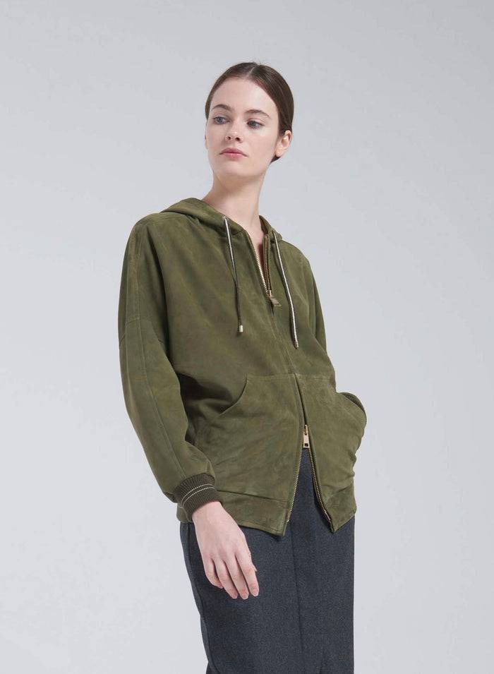 Lorena Antoniazzi BOMBER IN SUEDE Acquista Ora