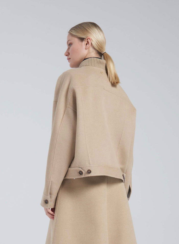 Lorena Antoniazzi BOMBER IN LANA E ANGORA Sconto