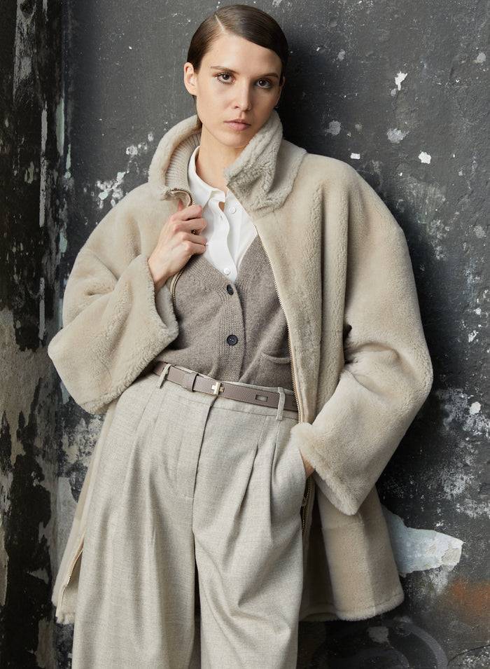 Lorena Antoniazzi CAPPOTTO IN MONTONE Saldi