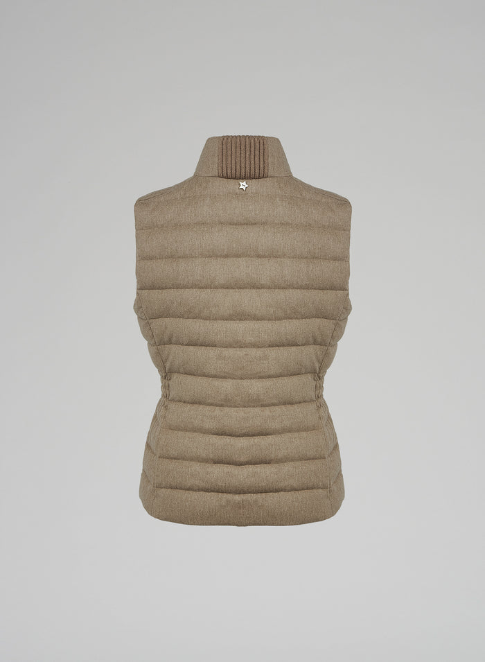 Lorena Antoniazzi GILET IMBOTTITO IN FLANELLA STRETCH Negozio