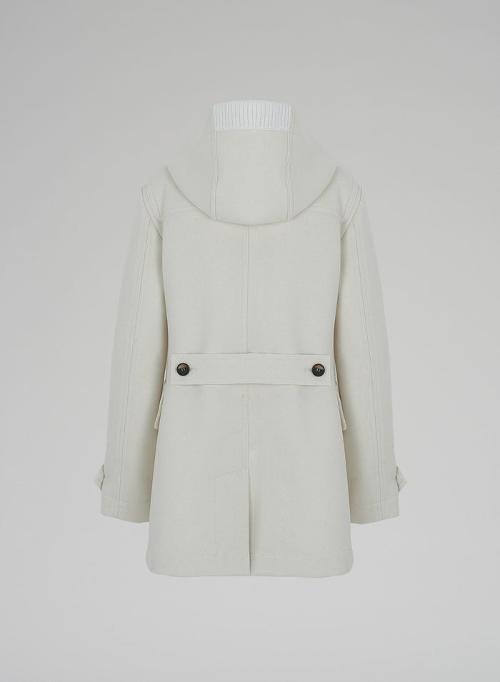 Lorena Antoniazzi CAPPOTTO IN LANA E CASHMERE CON CAPPUCCIO 2025