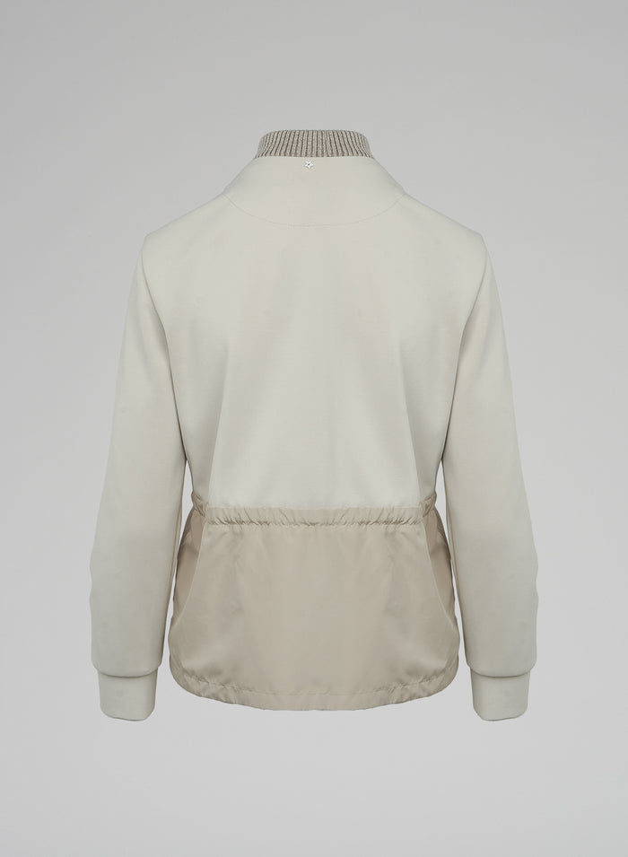 Lorena Antoniazzi GIACCA IN COTONE E NYLON In Linea