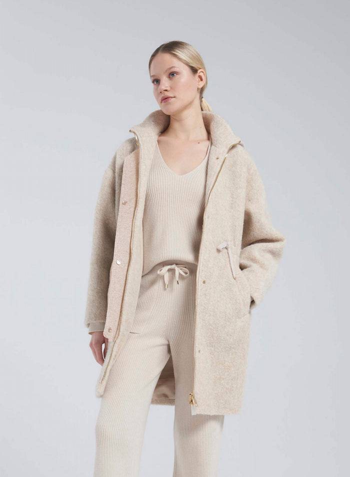 Lorena Antoniazzi PARKA IN ALPACA E LANA Vendita
