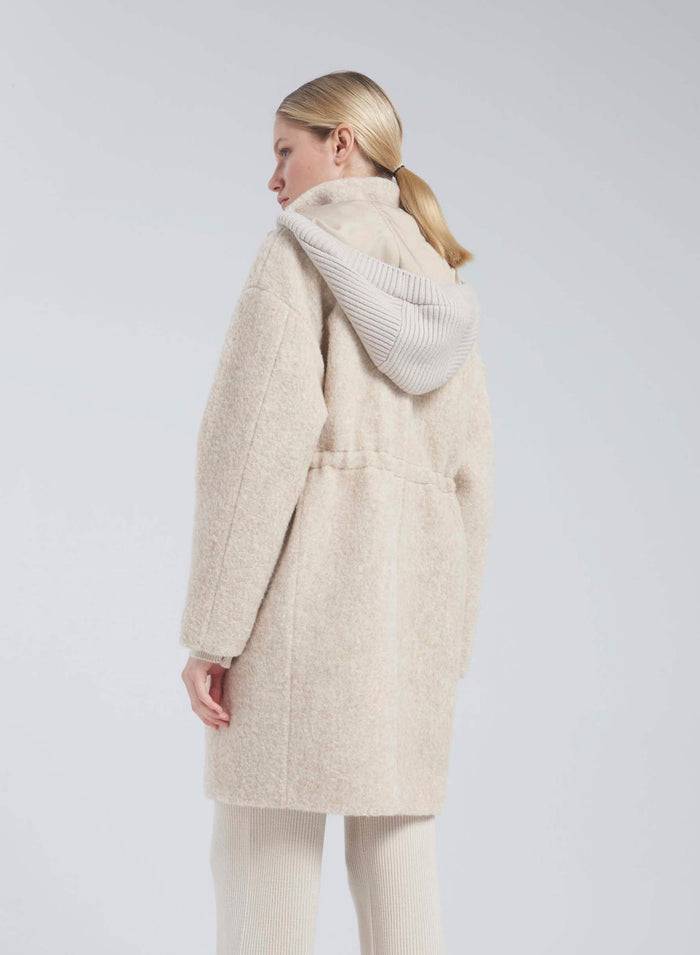 Lorena Antoniazzi PARKA IN ALPACA E LANA Vendita