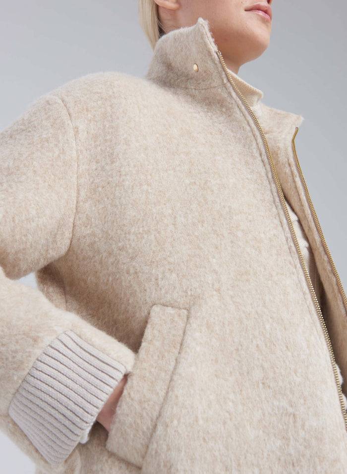 Lorena Antoniazzi BOMBER IN ALPACA E LANA Promozione