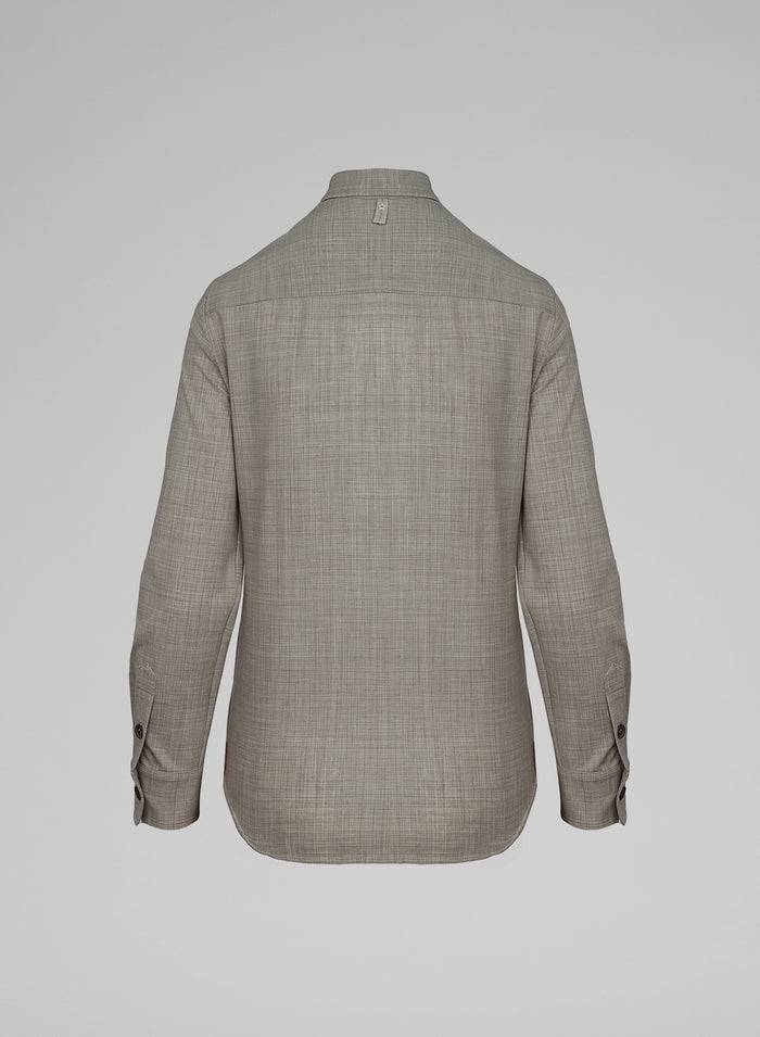 Lorena Antoniazzi CAMICIA IN LANA STRETCH Saldi Di Fabbrica