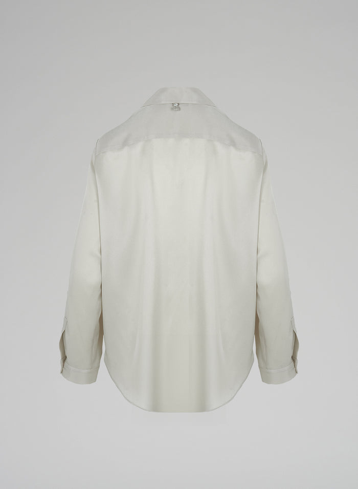 Lorena Antoniazzi BLUSA IN TWILL DI SETA 2025
