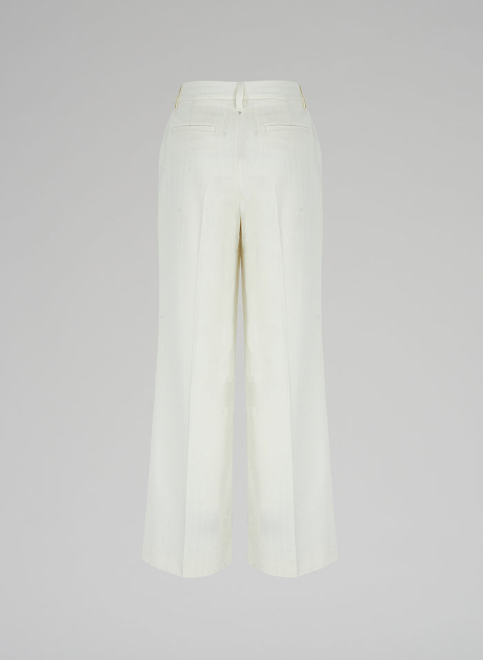 Lorena Antoniazzi PANTALONI IN LANA JACQUARD In Linea