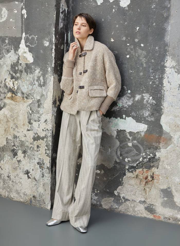 Lorena Antoniazzi PANTALONE IN LANA E CASHMERE Nuovo