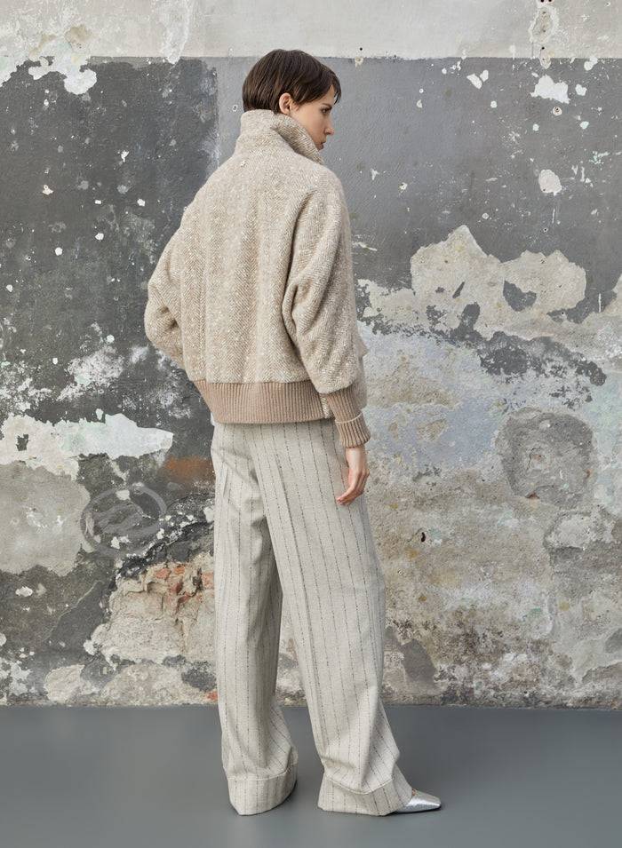 Lorena Antoniazzi PANTALONE IN LANA E CASHMERE Nuovo