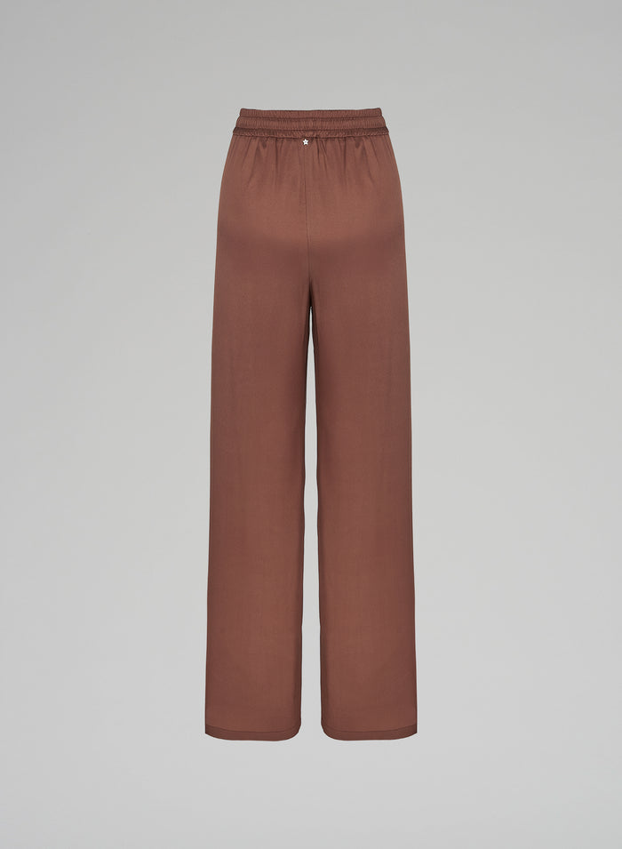 Lorena Antoniazzi PANTALONI IN TWILL DI SETA Spedizione Gratuita
