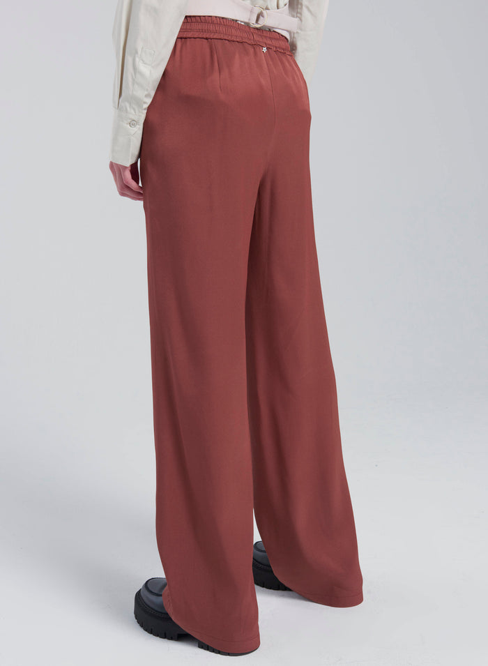 Lorena Antoniazzi PANTALONI IN TWILL DI SETA Spedizione Gratuita
