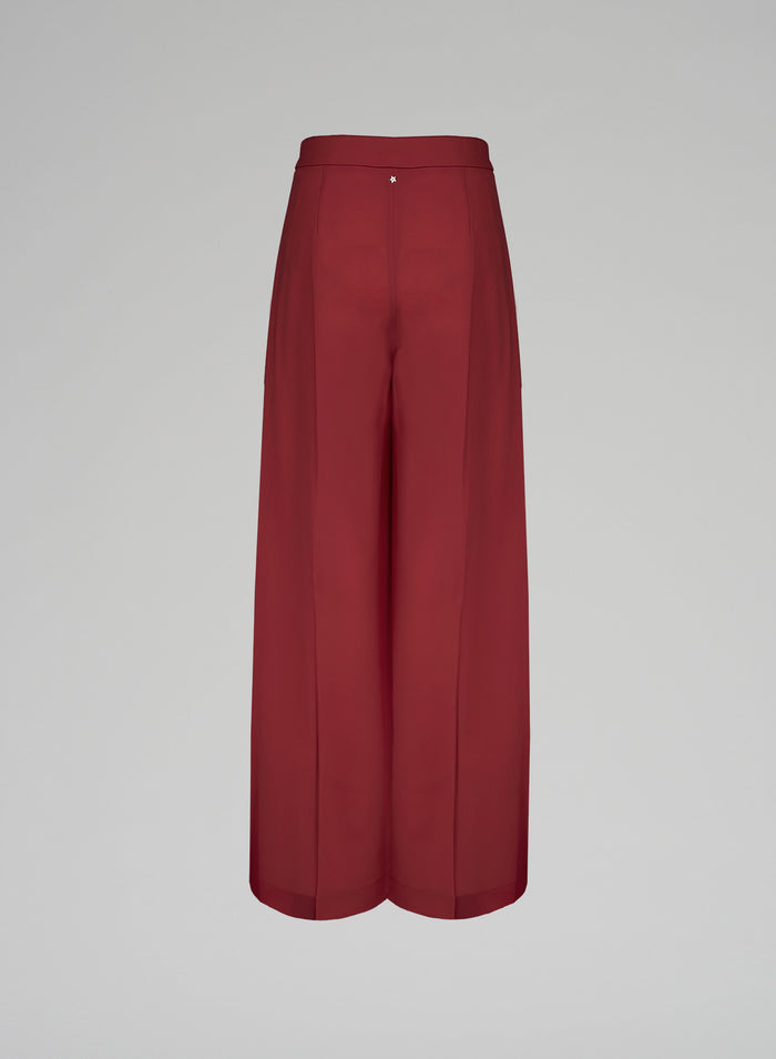 Lorena Antoniazzi PANTALONI PALAZZO IN LANA STRETCH Offerta