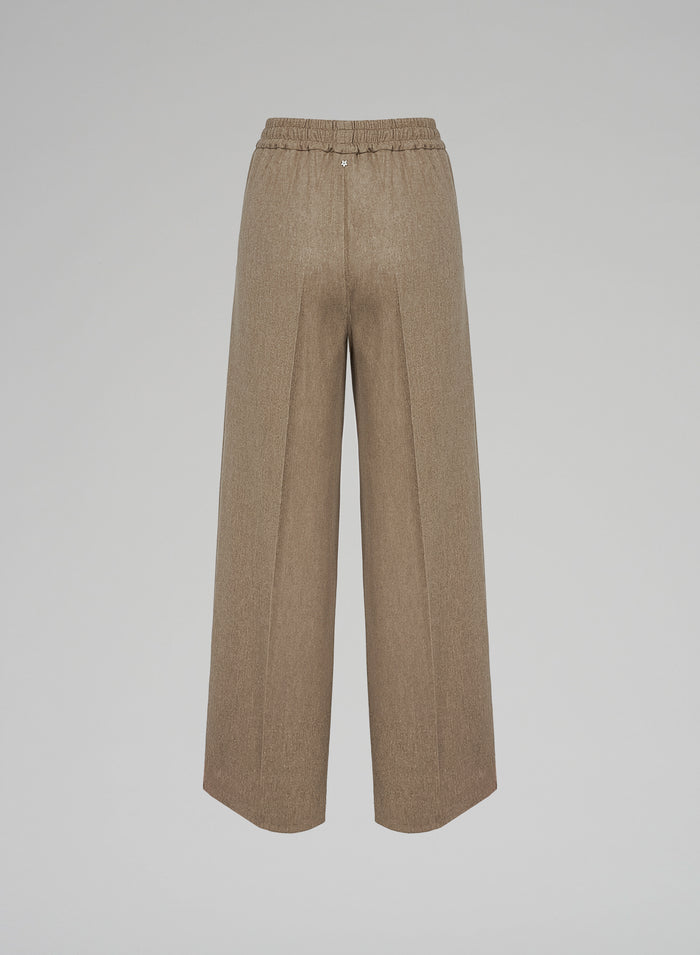 Lorena Antoniazzi PANTALONI IN FLANELLA STRETCH Economico