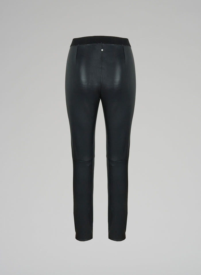Lorena Antoniazzi LEGGINGS IN PELLE STRETCH Vendita Calda