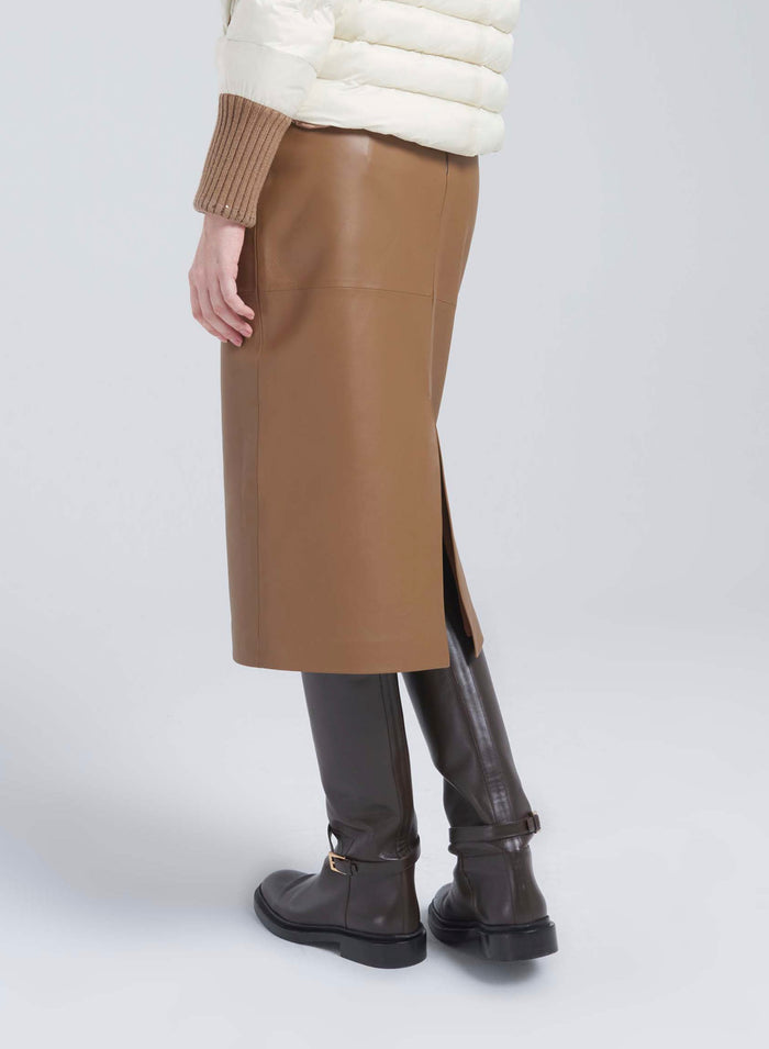 Lorena Antoniazzi GONNA MIDI IN NAPPA Saldi Di Fabbrica