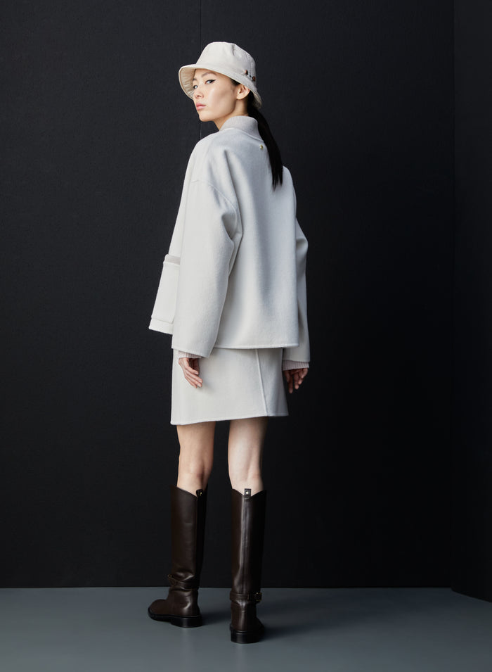 Lorena Antoniazzi MINI GONNA IN LANA E ANGORA Italy