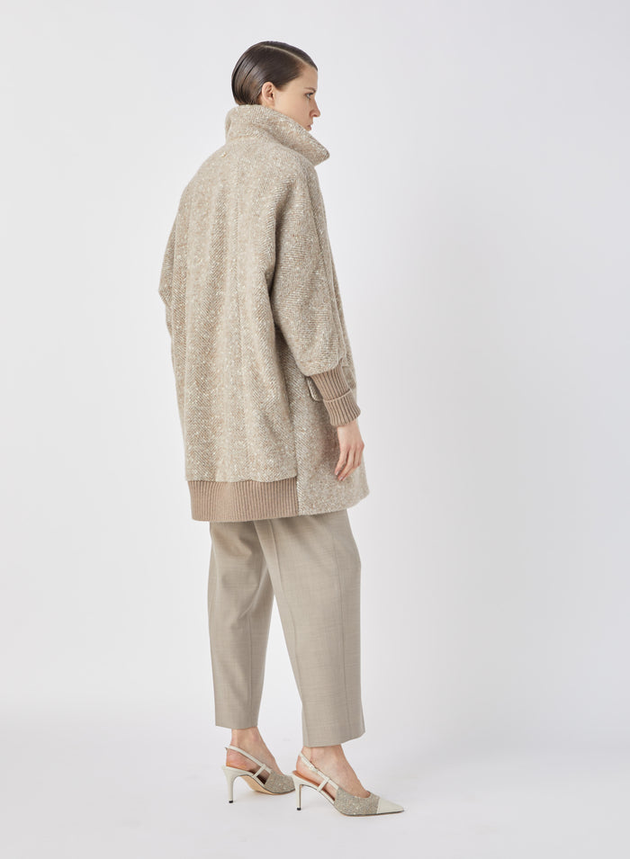 Lorena Antoniazzi PANTALONE IN TELA MELANGE STRETCH In Linea