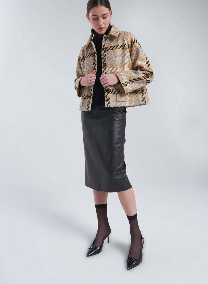 Lorena Antoniazzi GONNA MIDI IN NAPPA Presa