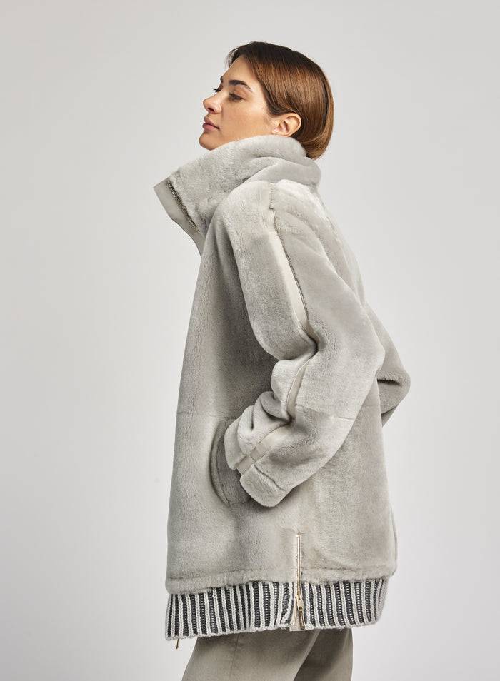 Lorena Antoniazzi PARKA IN MONTONE Nuova
