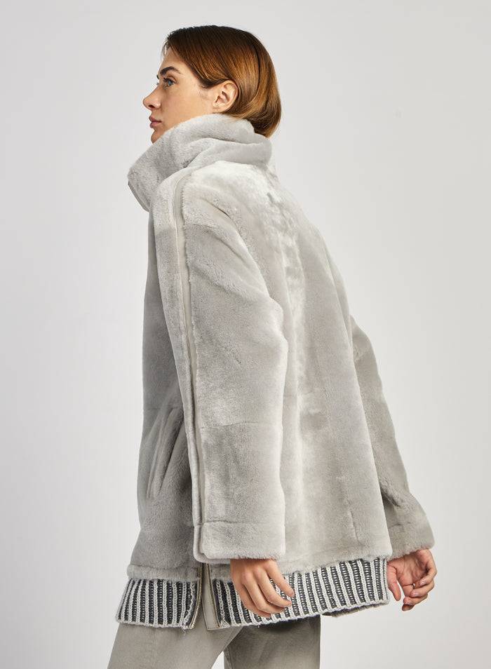 Lorena Antoniazzi PARKA IN MONTONE Nuova