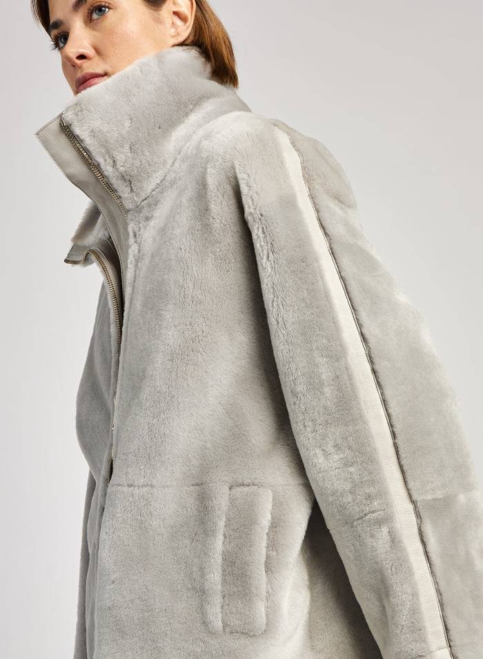 Lorena Antoniazzi PARKA IN MONTONE Nuova