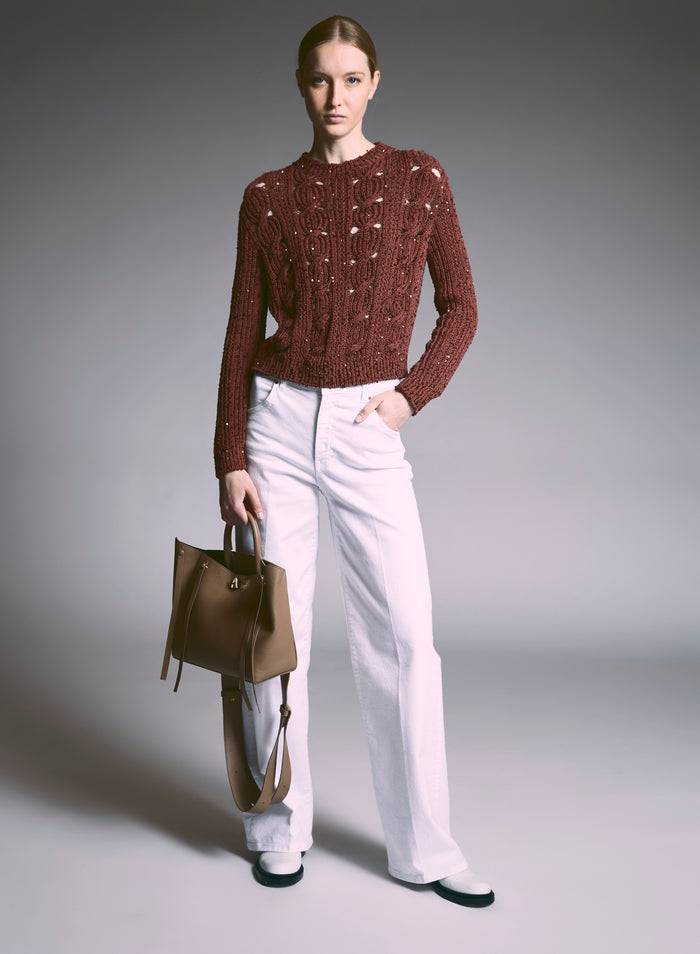 Lorena Antoniazzi PANTALONI IN DENIM STRETCH Vendita