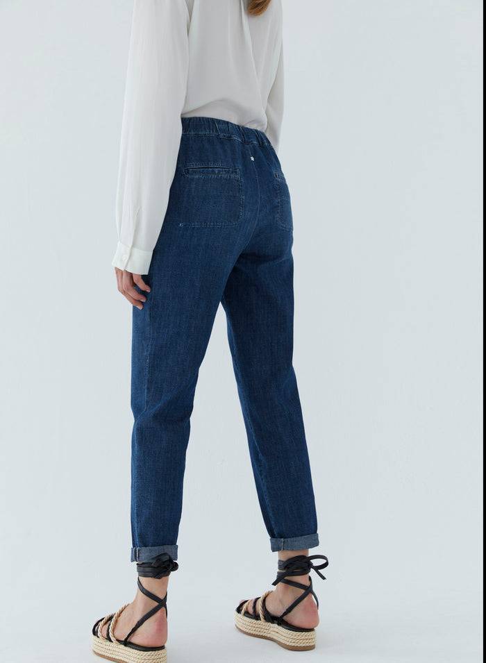 Lorena Antoniazzi JOGGERS IN DENIM Qualità Garantita