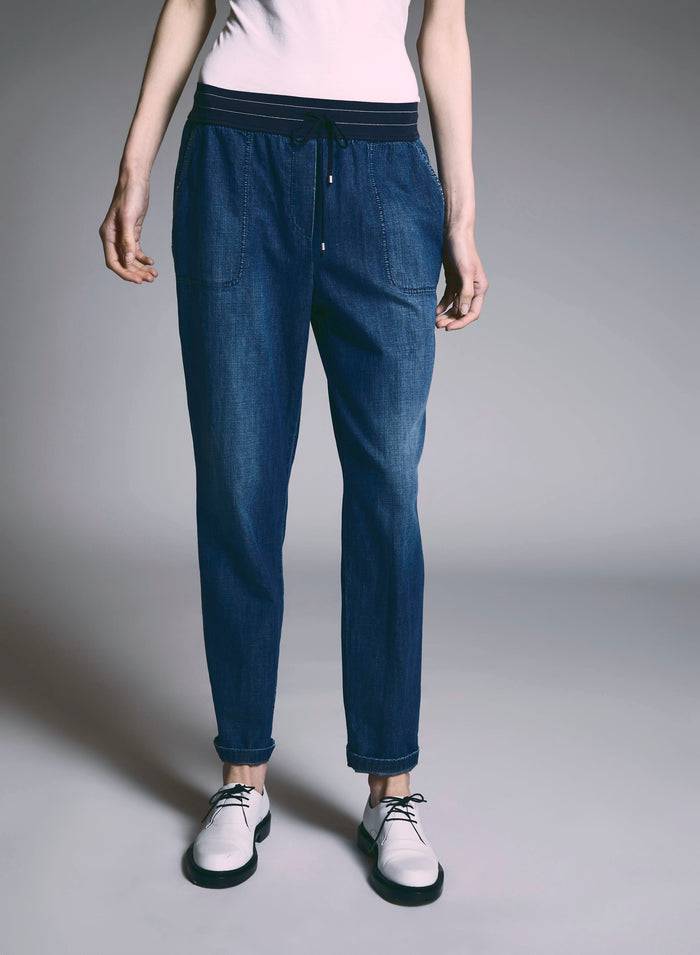 Lorena Antoniazzi JOGGERS IN DENIM Negozi Online