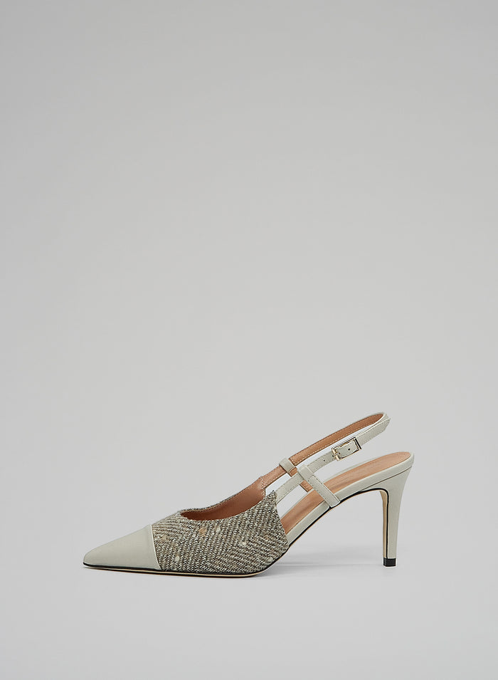 Lorena Antoniazzi SLINGBACK IN PELLE E LANA Presa