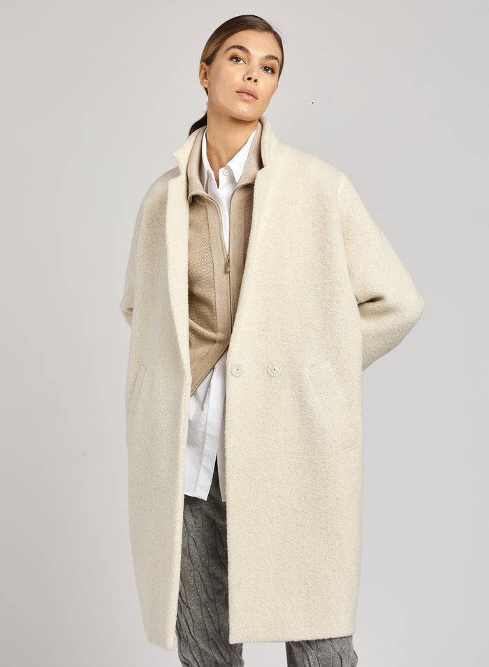 Lorena Antoniazzi CAPPOTTO BOUCLE' IN ALPACA Moda