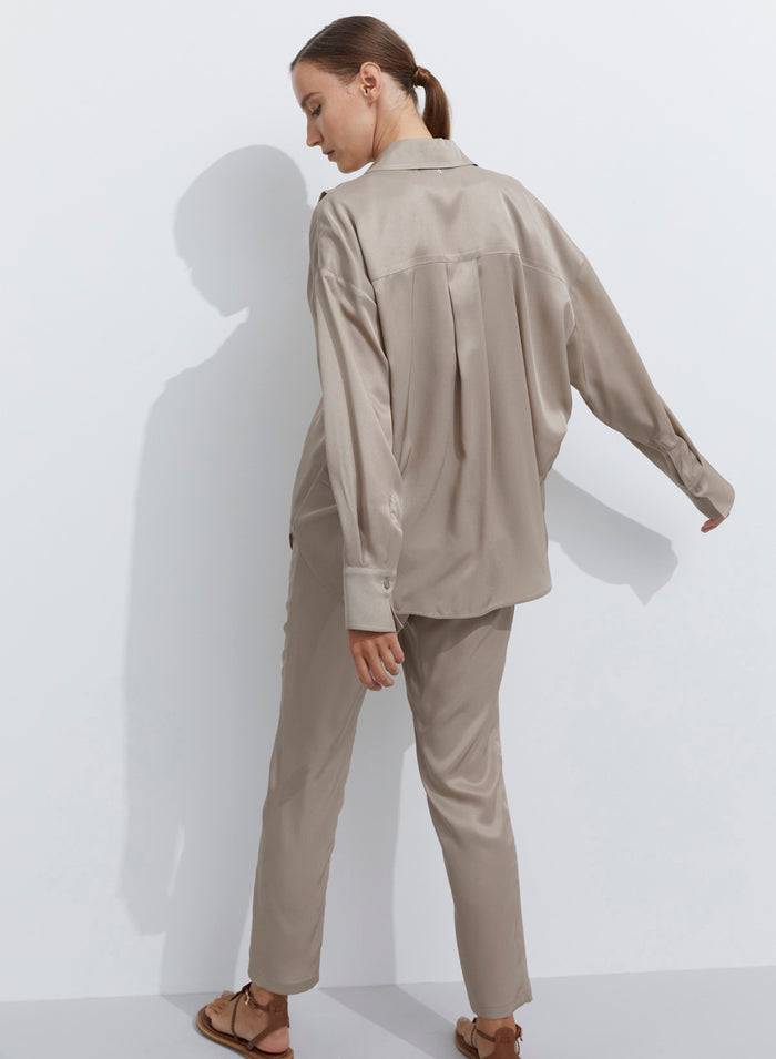 Lorena Antoniazzi CAMICIA IN TWILL DI SETA Spedizione Gratuita
