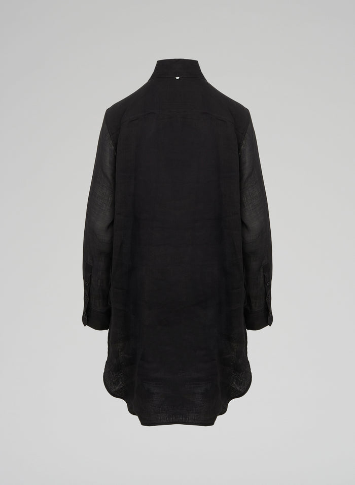Lorena Antoniazzi MAXI CAMICIA IN RAMIE Acquista Ora