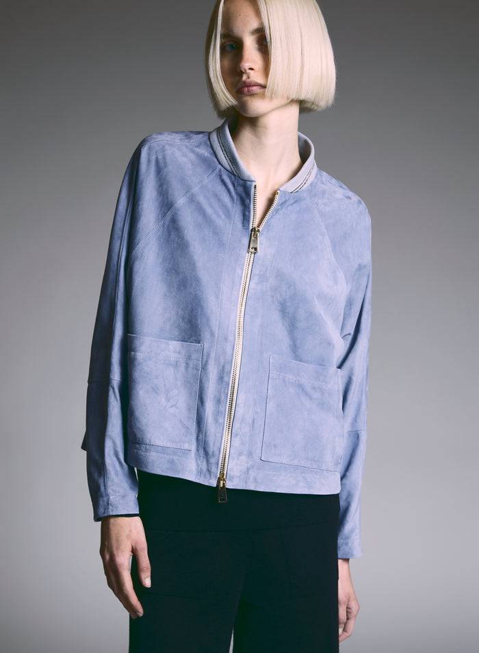Lorena Antoniazzi BOMBER IN SUEDE Convenienza